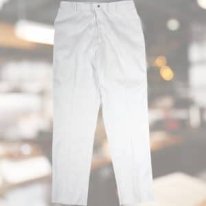 Pantalon cuisinier Unisexe blanc