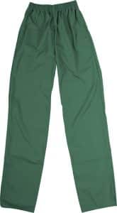 Pantalon de préposé taille élastique vert lagune