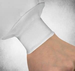 Sarrau pour femme boutons plastique exemple poignets tricot