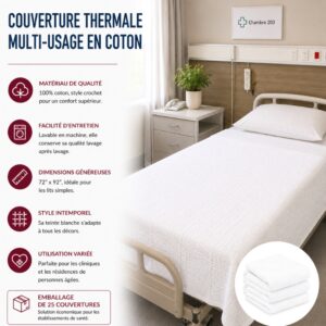 Couverture Thermale Multi-Usage en Coton