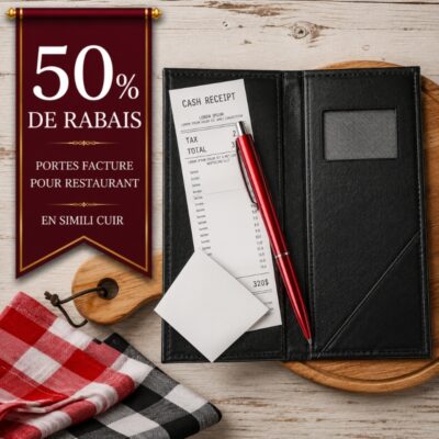 Lot de 14 Porte factures noirs 4.25 x 9'' -50% de Rabais aujourd'hui
