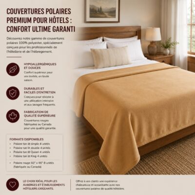 Couvertures Polaires Premium pour Hôtels : Confort Ultime Garanti