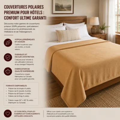 Couvertures Polaires Premium pour Hôtels : Confort Ultime Garanti