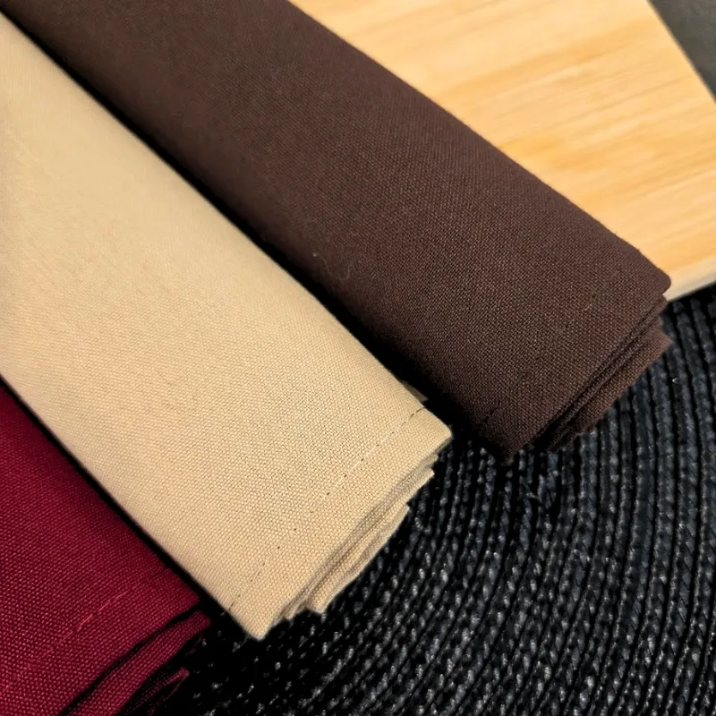 Serviette de table professionnelle bois de santal ou brune
