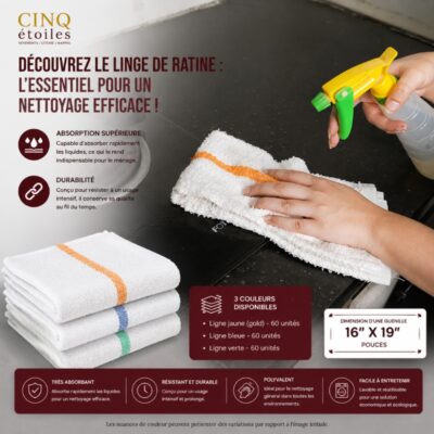Découvrez le Linge de Ratine : L'Essentiel pour un Nettoyage Efficace !