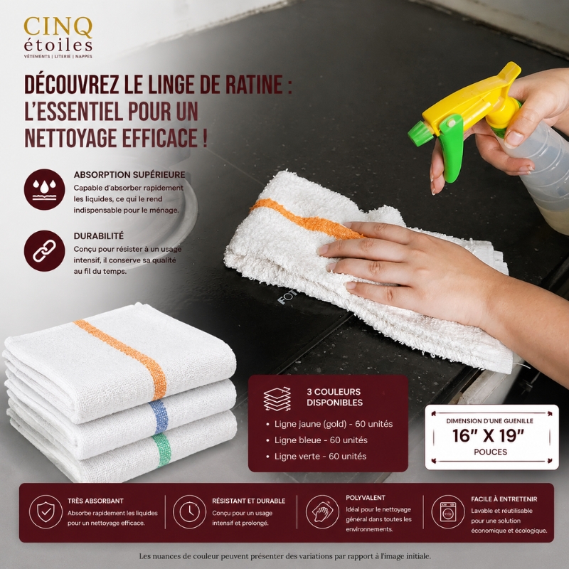 Découvrez le Linge de Ratine : L'Essentiel pour un Nettoyage Efficace !