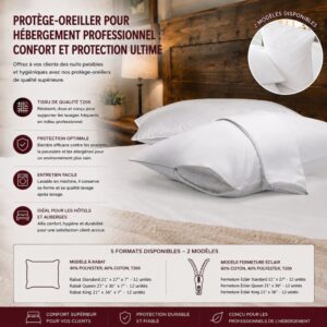 Protège-oreiller pour Hébergement Professionnel : Confort et Protection Ultime