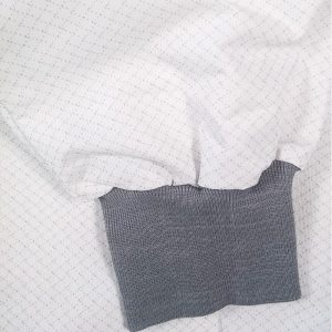 Sarrau long blanc anti-statique poignets tricot Xlarge