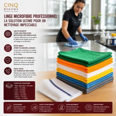 Linge Microfibre Professionnel : La Solution Ultime pour un Nettoyage Impeccable