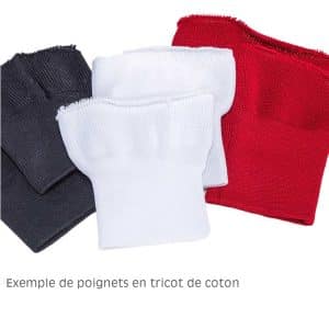 Sarrau Alimentaire 11 couleurs poignets tricot Sans poche