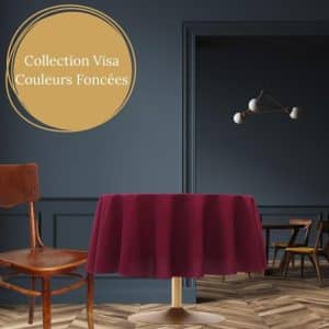 Nappe Ronde 90'' Visa plus Choix de 5 couleurs Foncées