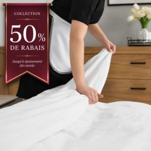 Drap Plat Blanc T250 Royal Suite : La Qualité Supérieure