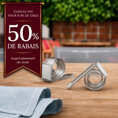 clip de table SMART 1/2” à 2 3/4” -Rabais -50% - 25 unités