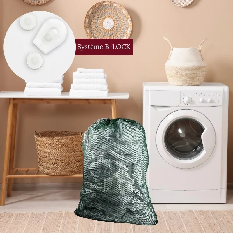 50 Sacs de lavage en maille vert