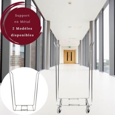 Support en métal robuste pour sac de buanderie - Idéal pour les professionnels !