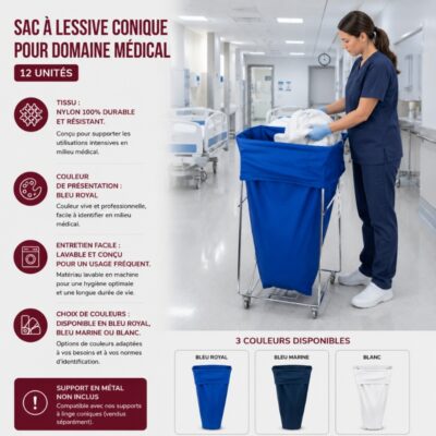 Sac à lessive Conique pour domaine médical 12 unités