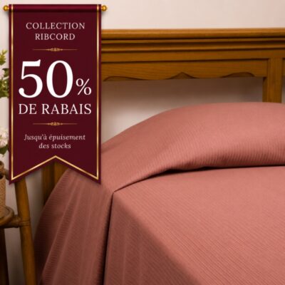 Couvre-lit Ribcord Côtelé Premium : Élégance et Sécurité pour l'Hôtellerie