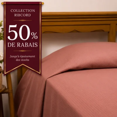 Couvre-lit Ribcord Côtelé Premium : Élégance et Sécurité pour l'Hôtellerie