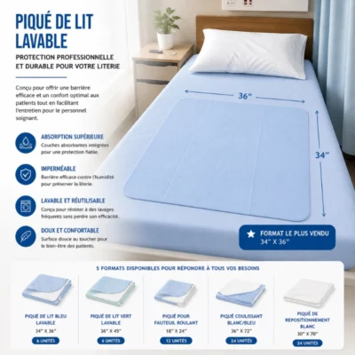 Piqué de Lit Lavable : Protection Professionnelle et Durable pour Votre Literie