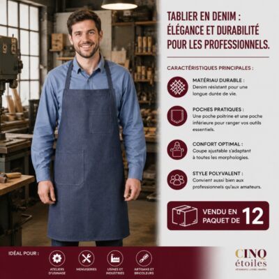 Tablier en Denim : Élégance et Durabilité pour les Professionnels