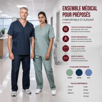 Ensemble Médical pour préposés: Confortable et Élégant