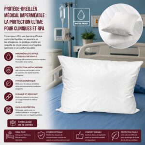 Protège-oreiller Médical imperméable : La Protection Ultime pour Cliniques et RPA