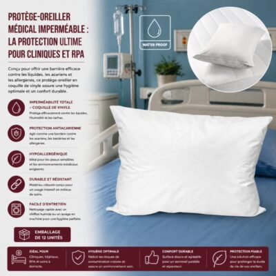 Protège-oreiller Médical imperméable : La Protection Ultime pour Cliniques et RPA