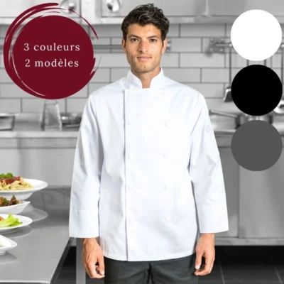 Veste de Cuisinier Professionnelle : Confort et Durabilité Assurés
