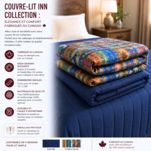 Couvre-Lit Inn Collection : Élégance et Confort Fabriqués au Canada
