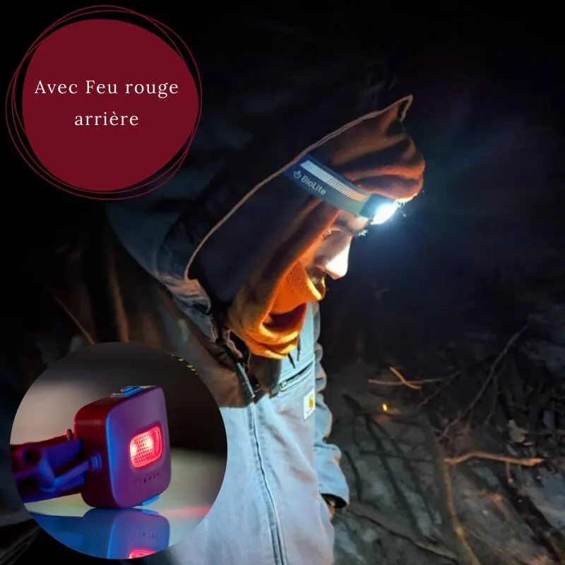 Lampe Frontale lumière rouge intégrée Dash 450 Lumens – Sécurité & Confort