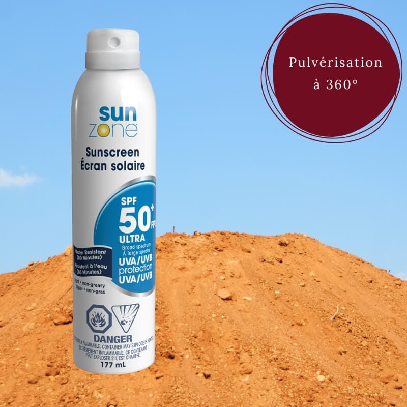 Écran Solaire SPF 50+ en Aérosol – Protection Longue Durée