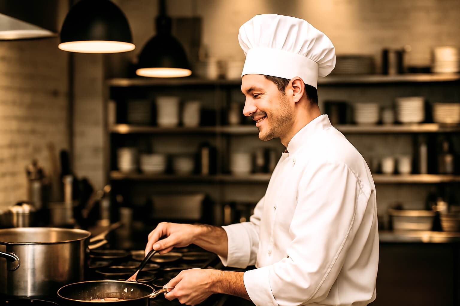 Chef cuisinier professionnel
