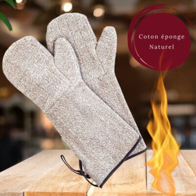 Mitaines de cuisine épaisses – 19 pouces de protection pro