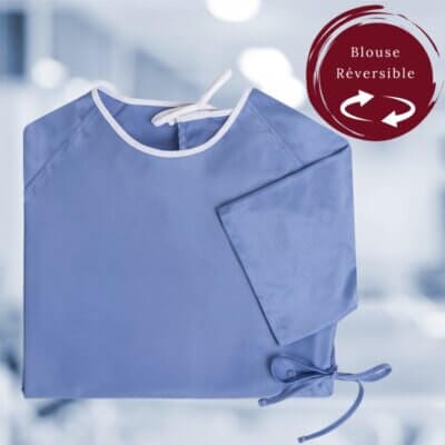 Blouse de patient Réversible – Enveloppante et confortable