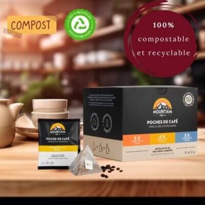 Mountain Café – Poches de café à infuser pour hébergement