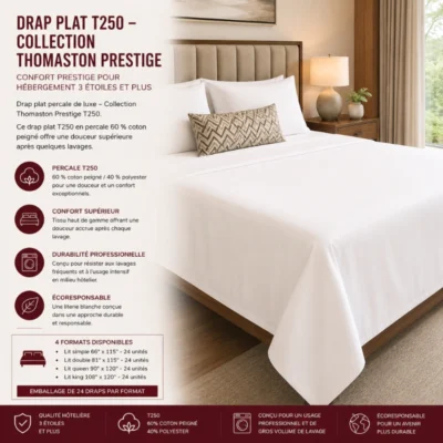 Drap plat T250– Collection Thomaston Prestige