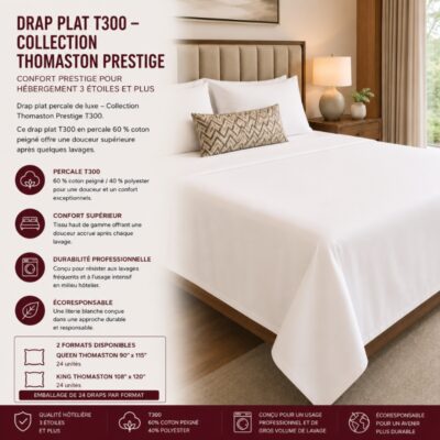 Drap plat T300– Collection Thomaston Prestige