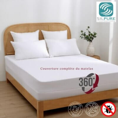 Housse de protection pour matelas, couverture complète.