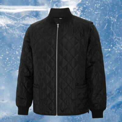 Manteau Noir Freezer Essential – vue de face