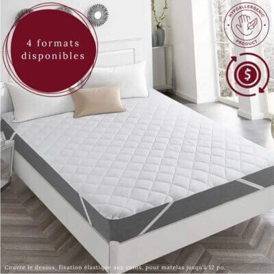 Surmatelas matelassé hôtel durable – Confort & protection économique