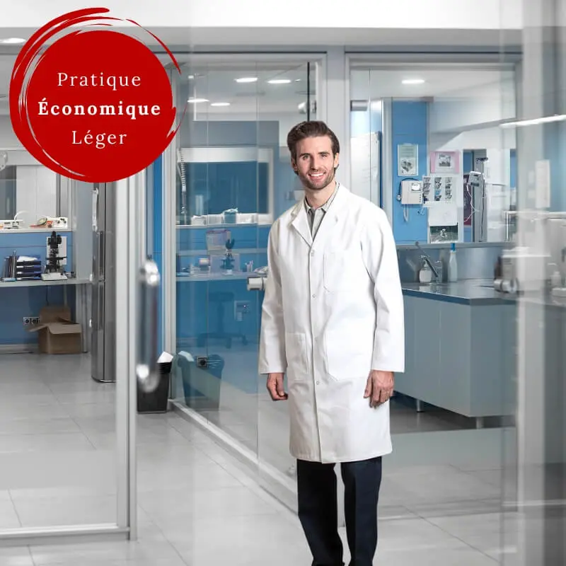 Sarrau de Laboratoire Économique Unisexe – Léger et Pratique