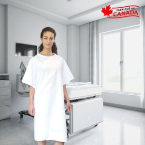 Chemise d’Hôpital Blanche en Liquidation – Québec