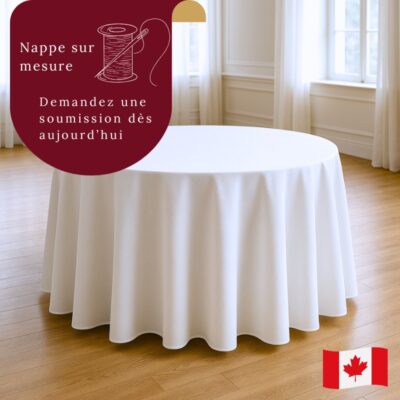 Nappe sur mesure au Québec cinq-étoiles