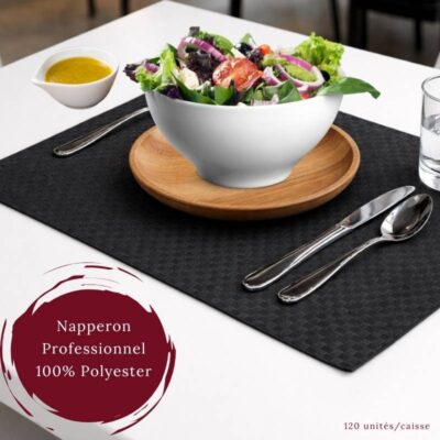 Napperon professionnel en treillis polyester (120 unités)
